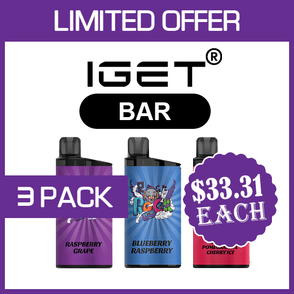 IGET BAR 3500 Puffs 3 Pack