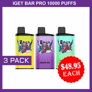 IGET BAR PRO 10000 PUFFS – 3 PACK